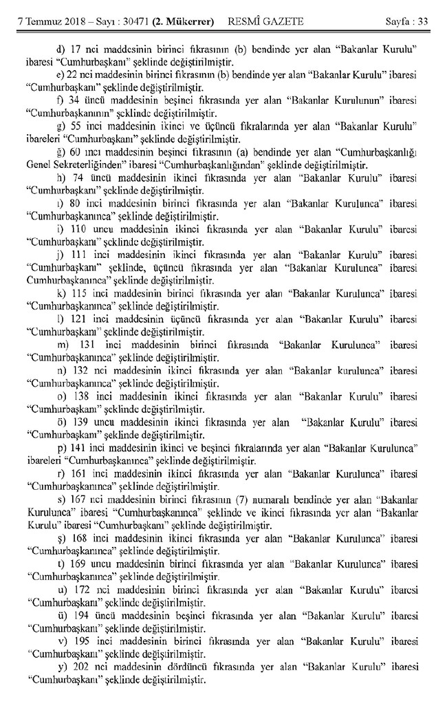 İşte 700 nolu uyum KHK'sı (tam metin) 33