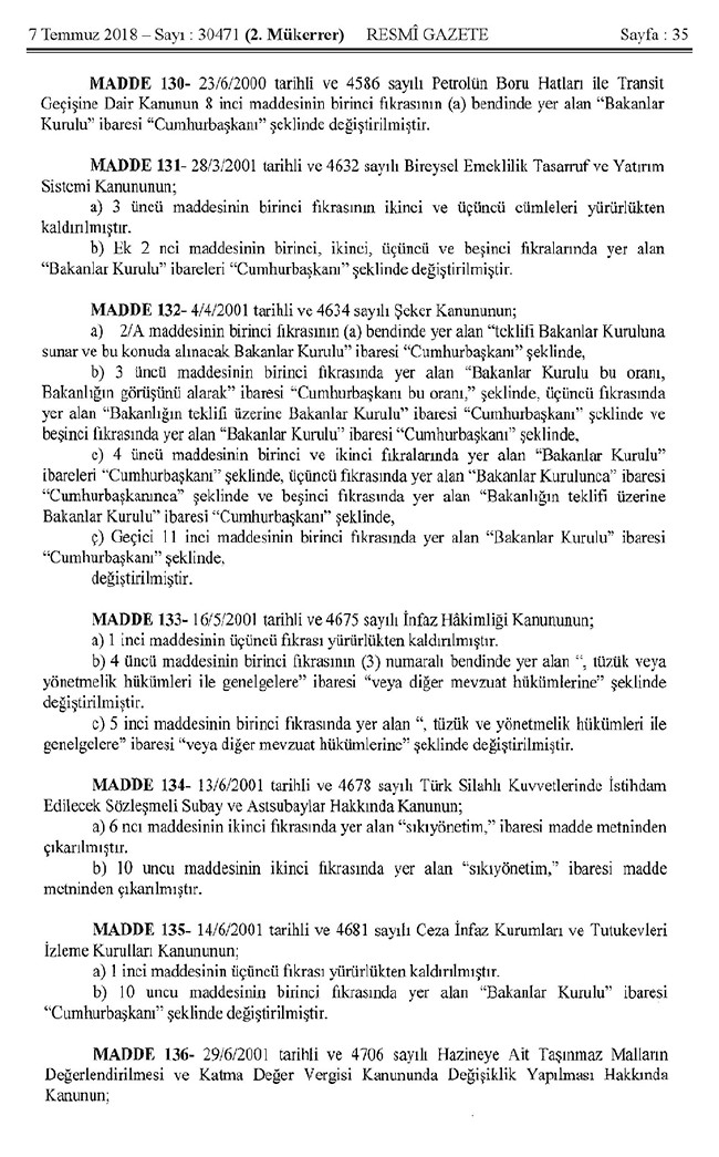 İşte 700 nolu uyum KHK'sı (tam metin) 35