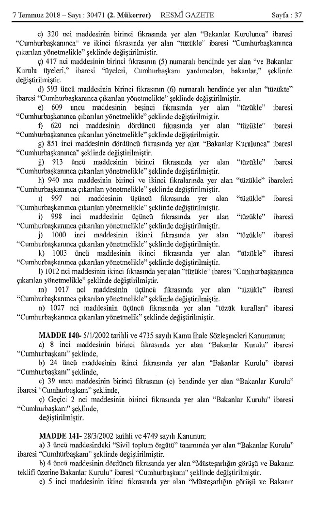 İşte 700 nolu uyum KHK'sı (tam metin) 37