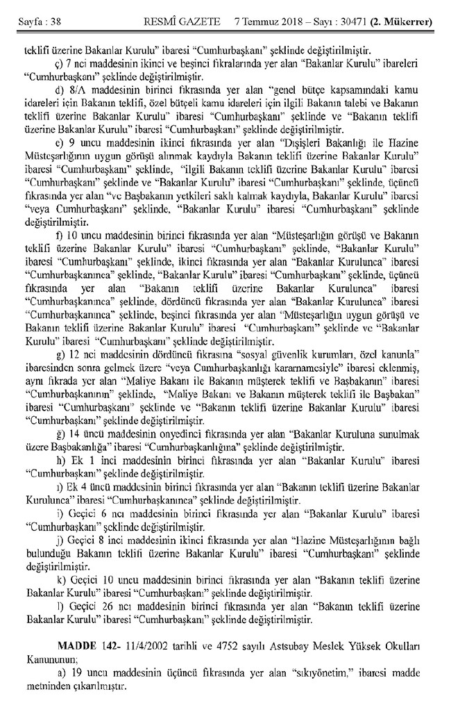 İşte 700 nolu uyum KHK'sı (tam metin) 38