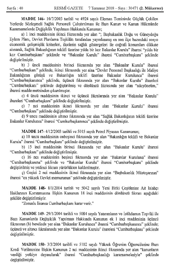 İşte 700 nolu uyum KHK'sı (tam metin) 40