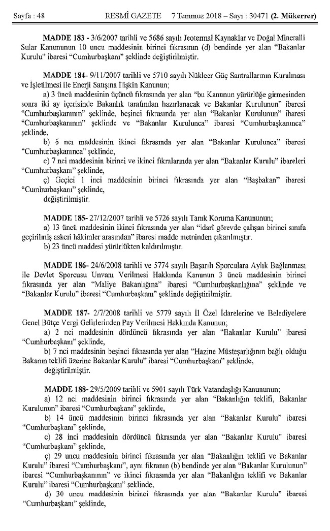 İşte 700 nolu uyum KHK'sı (tam metin) 48