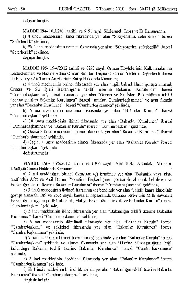 İşte 700 nolu uyum KHK'sı (tam metin) 50