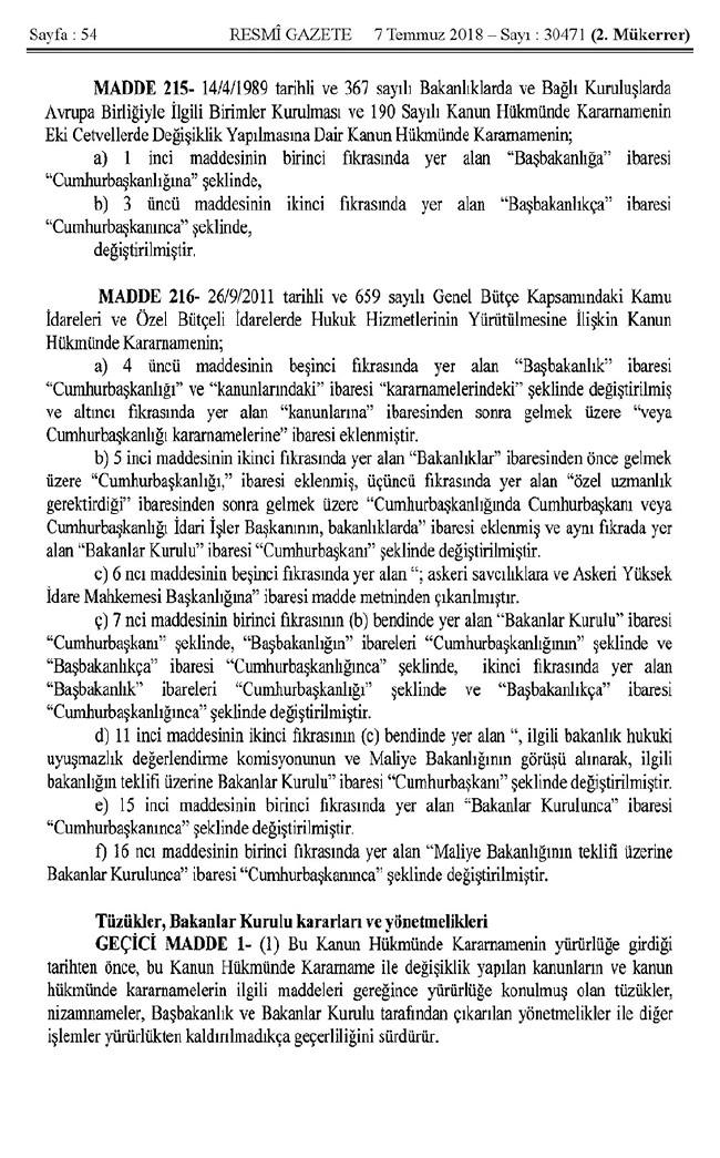 İşte 700 nolu uyum KHK'sı (tam metin) 54