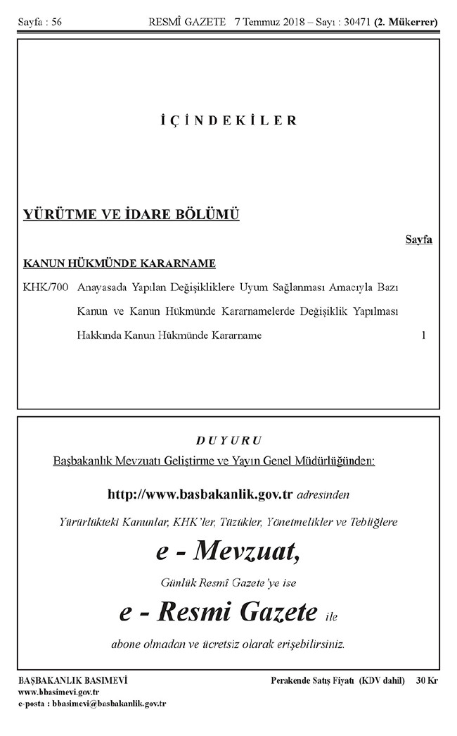 İşte 700 nolu uyum KHK'sı (tam metin) 56