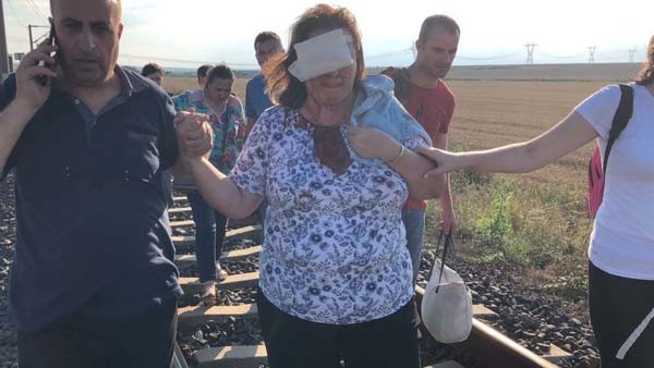 Tekirdağ tren kazası sonrası olay yerinden ilk görüntüler 3