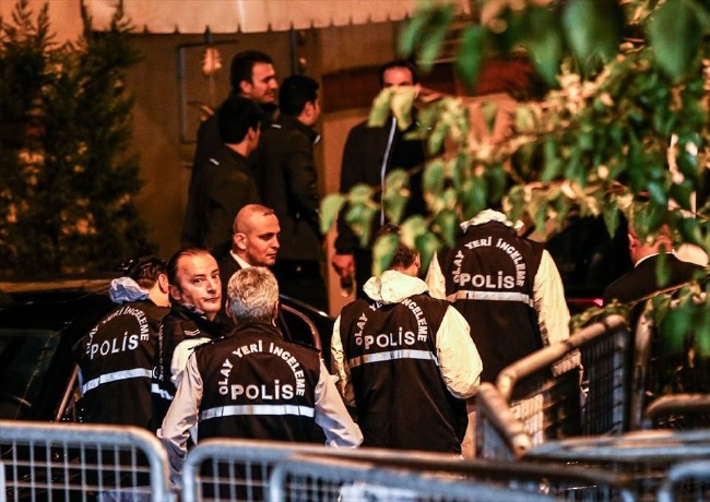 Türk polisi Suudi Konsolosluğu'nda 12