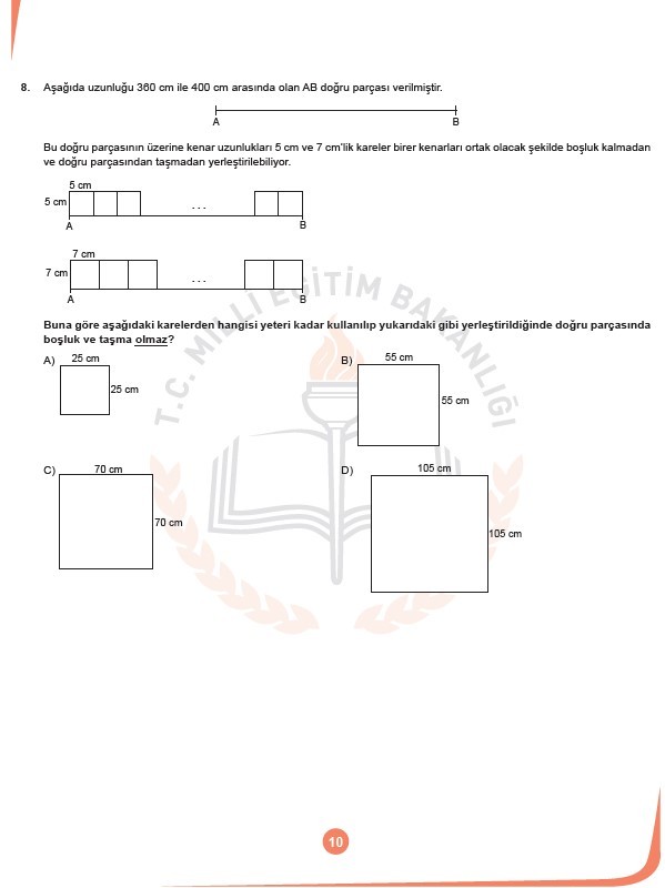 LGS Kasım ayı örnek soruları 11
