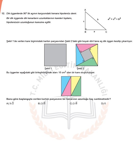 LGS Kasım ayı örnek soruları 15