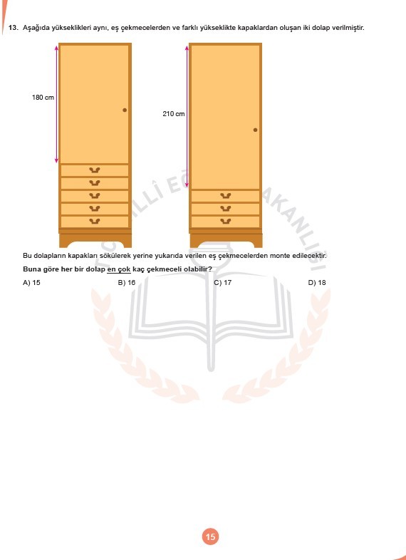 LGS Kasım ayı örnek soruları 16