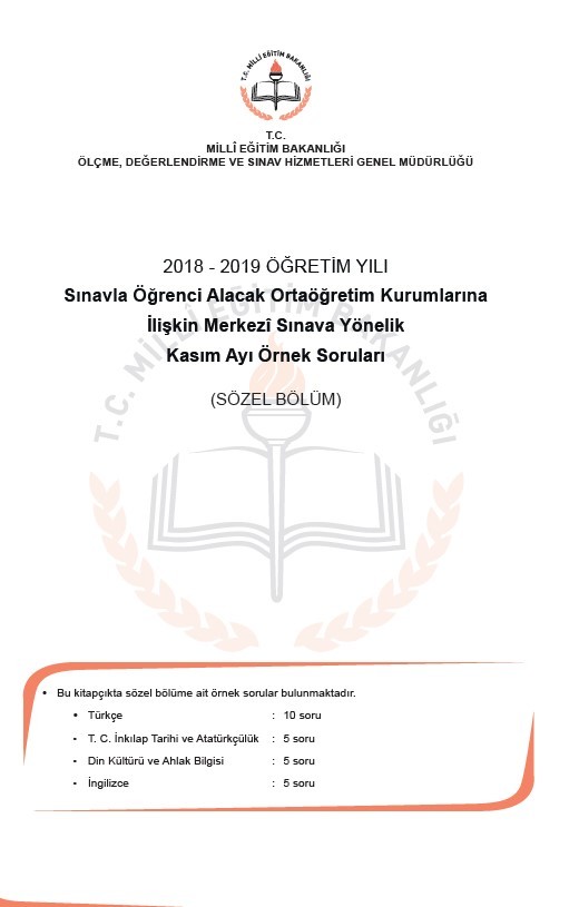 LGS Kasım ayı örnek soruları 30