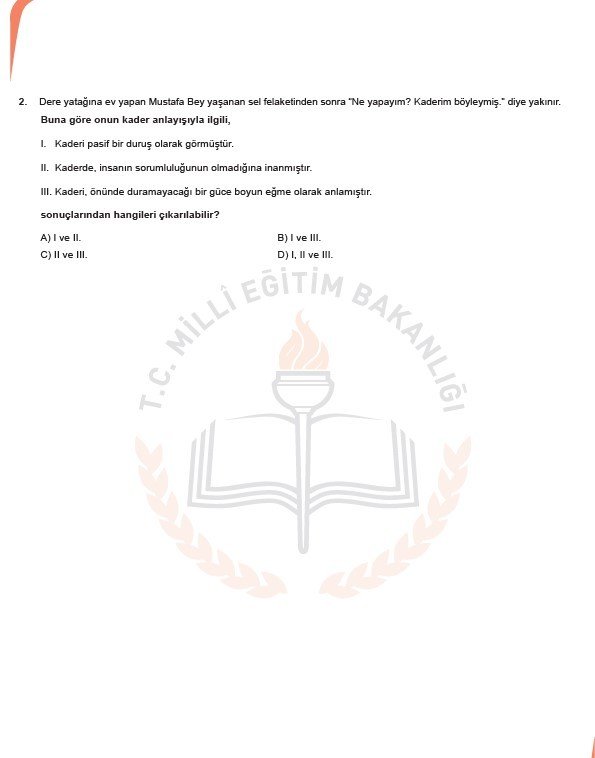 2019 LGS örnek soruları 7