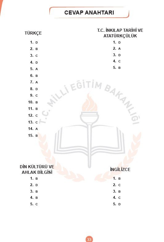 2019 LGS örnek soruları 30