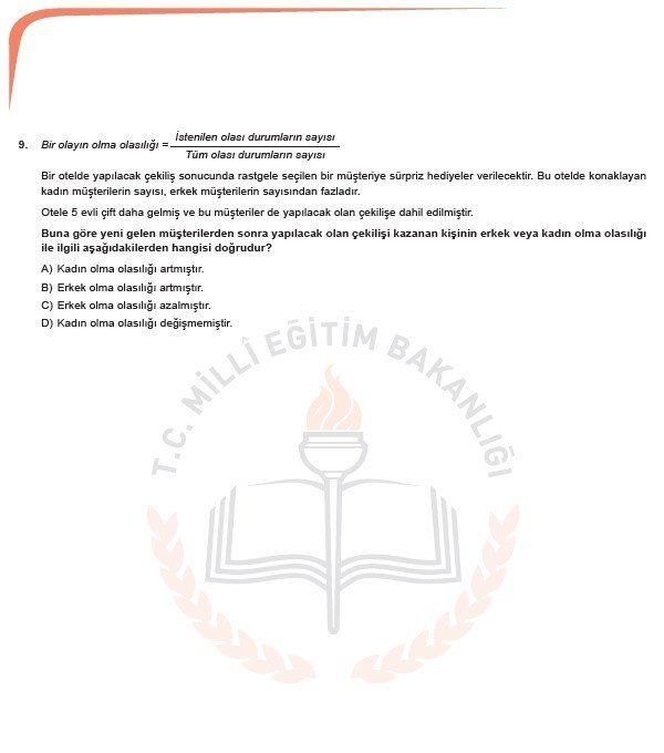 2019 LGS örnek soruları 44