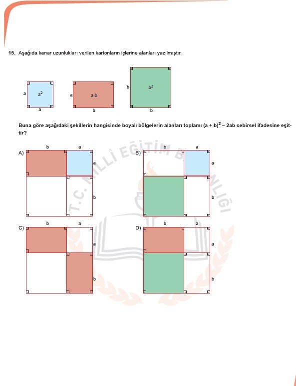 2019 LGS örnek soruları 50