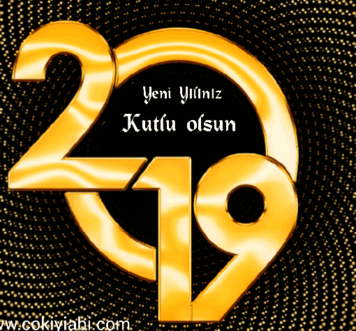 Hareketli yeni yıl mesajları 2019 (Gifli animasyonlu yeni yıl mesajları) 6