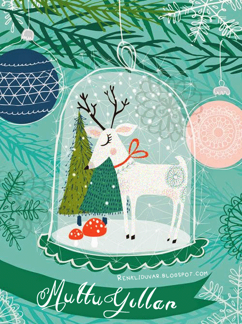 Hareketli yeni yıl mesajları 2019 (Gifli animasyonlu yeni yıl mesajları) 37