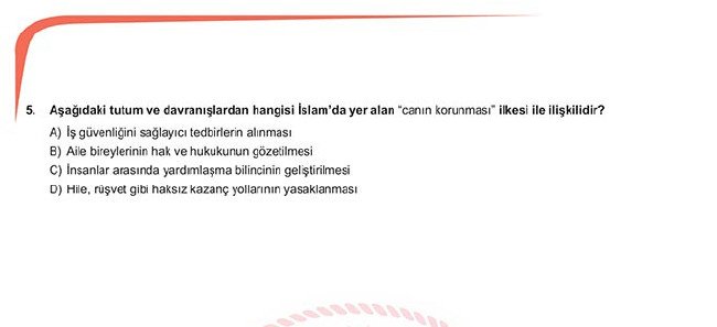 2019 LGS Ocak ayı sözel örnek soruları 19