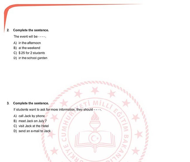 2019 LGS Ocak ayı sözel örnek soruları 21