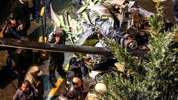 Helikopter kazasından ilk kareler 1