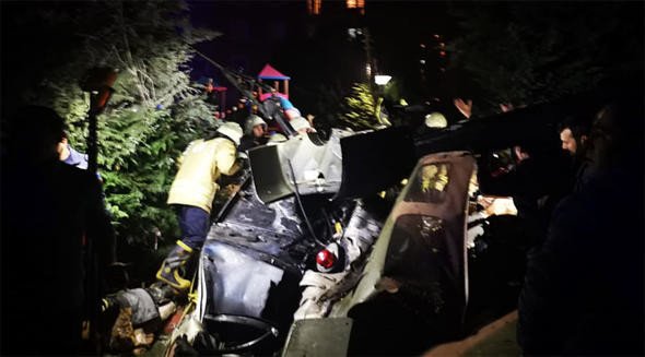 Helikopter kazasından ilk kareler 2