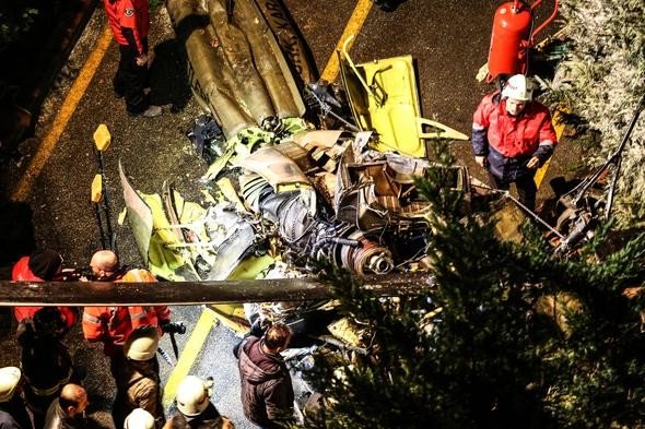 Helikopter kazasından ilk kareler 5