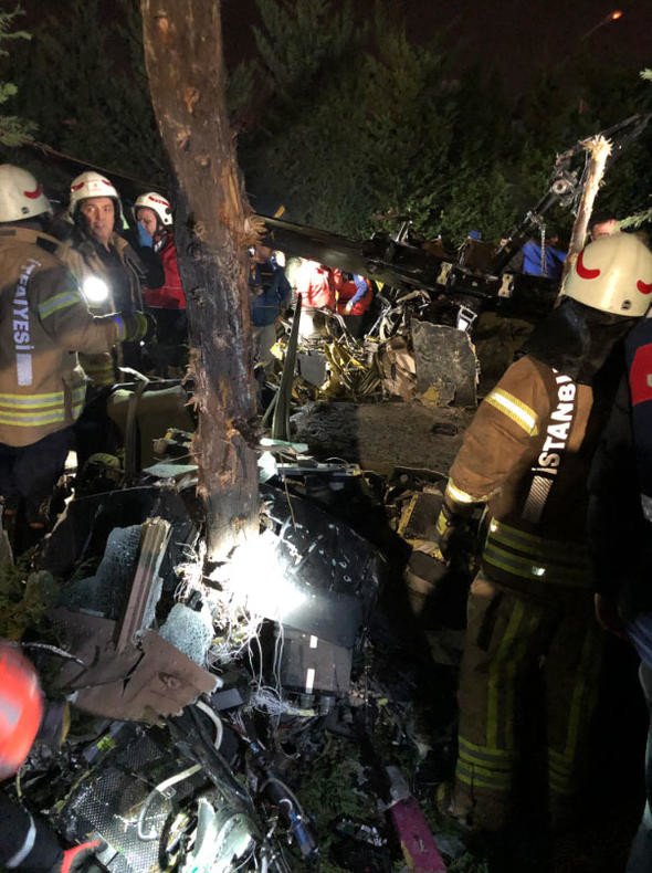 Helikopter kazasından ilk kareler 6