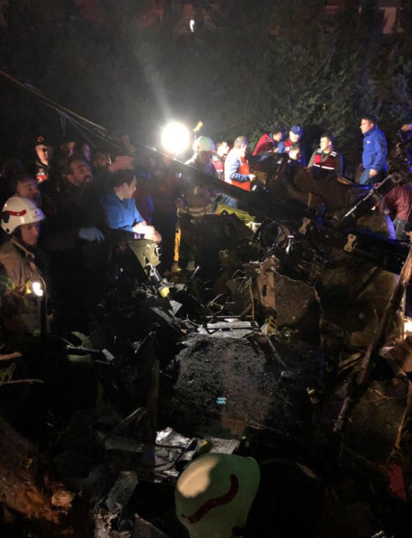 Helikopter kazasından ilk kareler 9