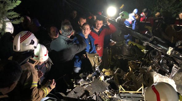 Helikopter kazasından ilk kareler 10