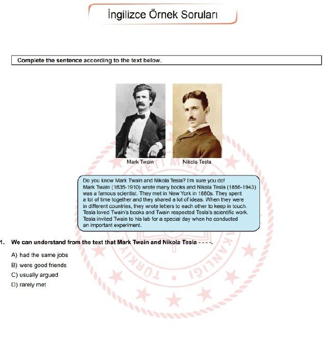 Şubat ayı LGS örnek soruları 23