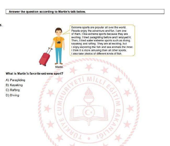 Şubat ayı LGS örnek soruları 26