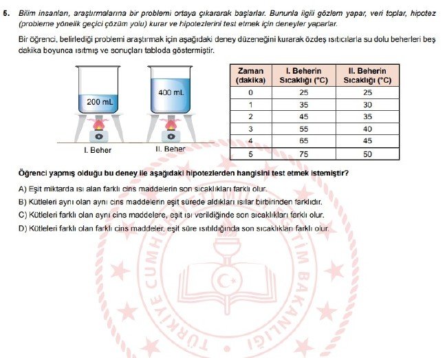 Şubat ayı LGS örnek soruları 42