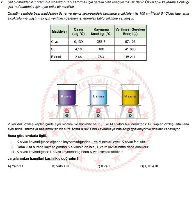 Şubat ayı LGS örnek soruları 44