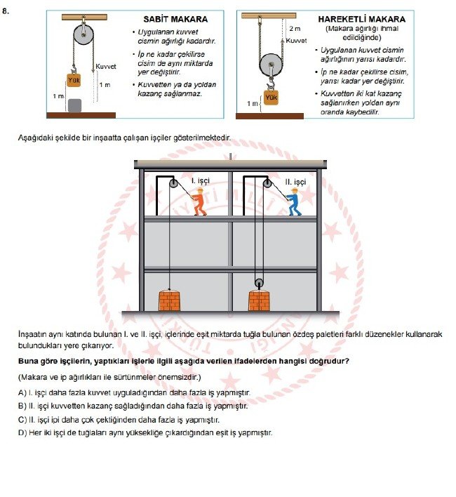 Şubat ayı LGS örnek soruları 45