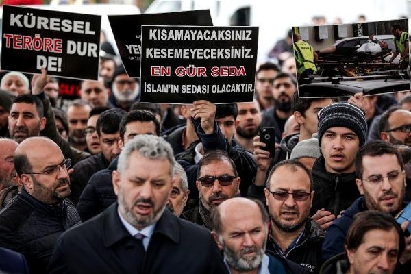 Fatih Camii'nde Yeni Zelanda protestosu 7