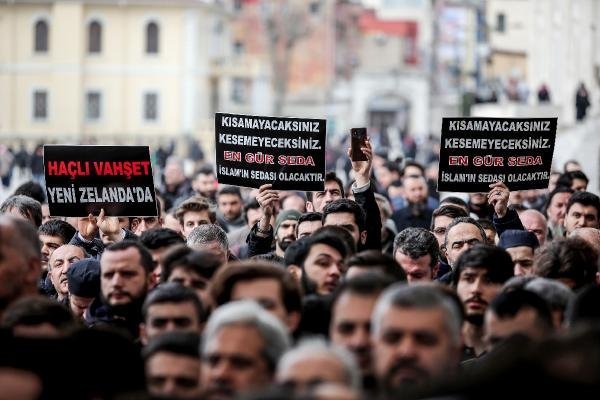 Fatih Camii'nde Yeni Zelanda protestosu 6