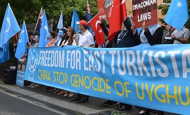 Washington'da Çin'e Uygur protestosu 16