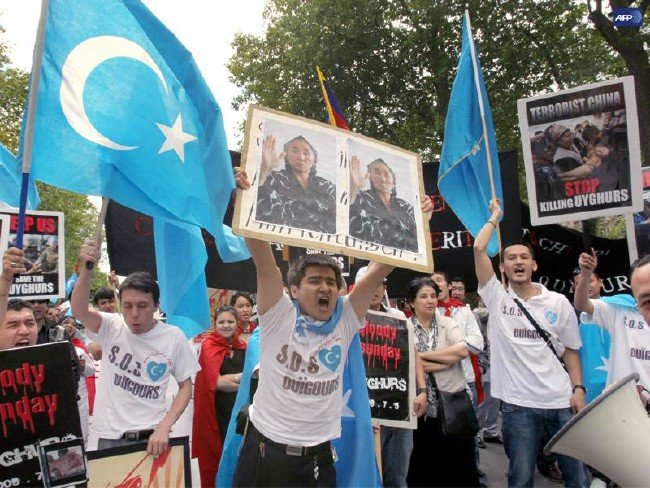 Washington'da Çin'e Uygur protestosu 17