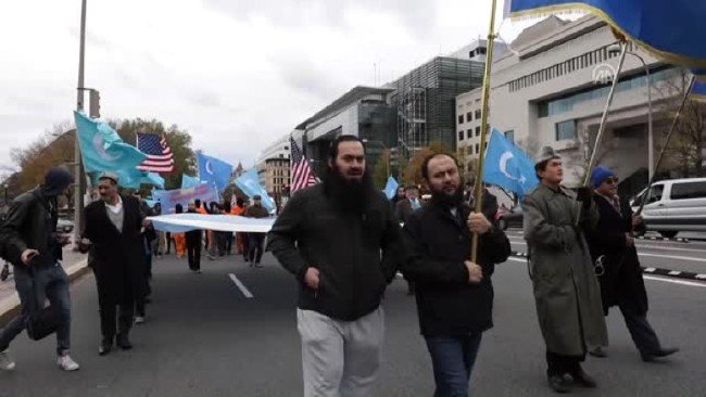 Washington'da Çin'e Uygur protestosu 20