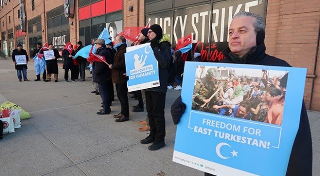 Washington'da Çin'e Uygur protestosu 23