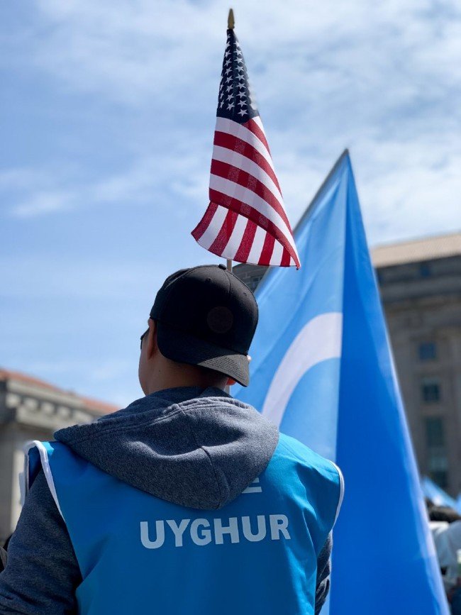 Washington'da Çin'e Uygur protestosu 9