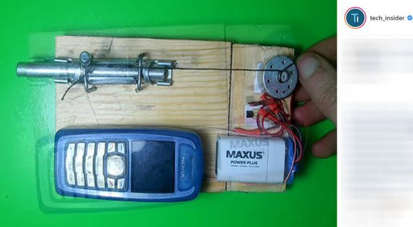 Eski telefondan kapı kilidi 26