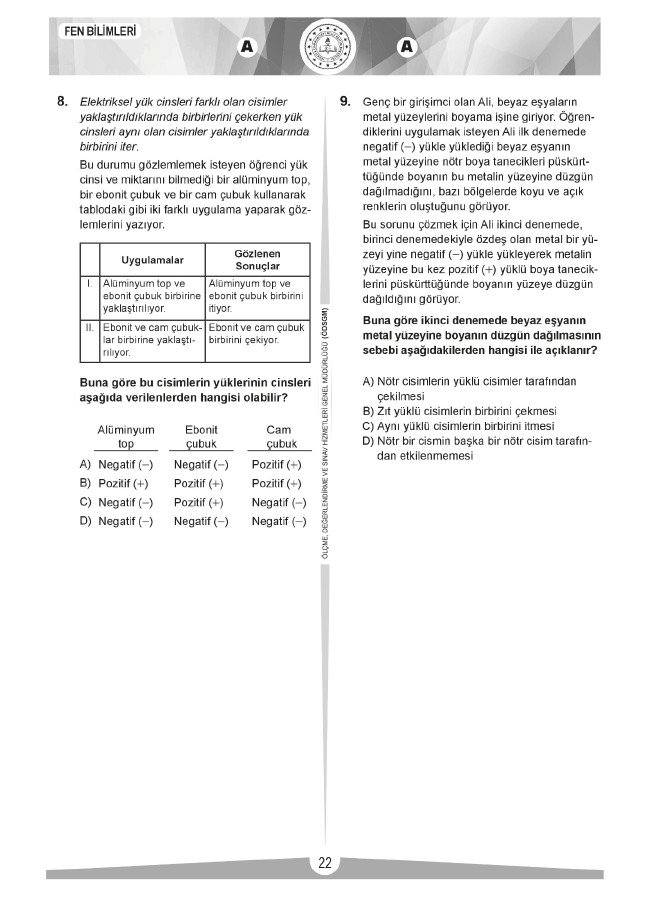 LGS soru ve cevapları sayısal (2019) 21