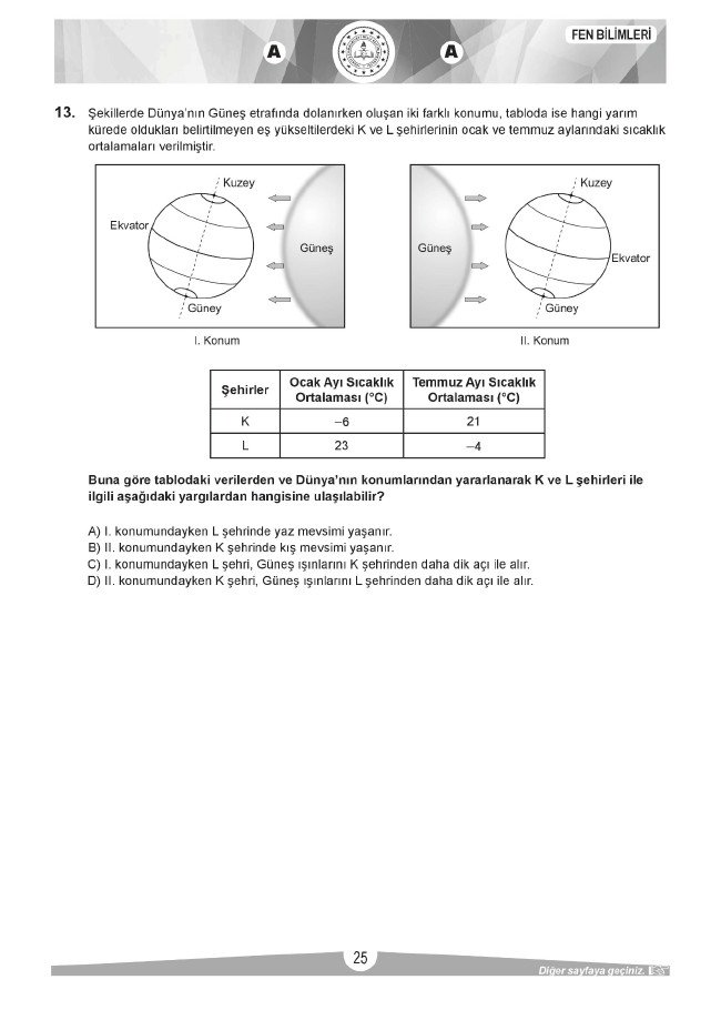 LGS soru ve cevapları sayısal (2019) 24