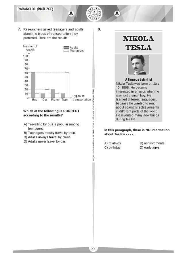 LGS soru ve cevapları sözel (2019) 21