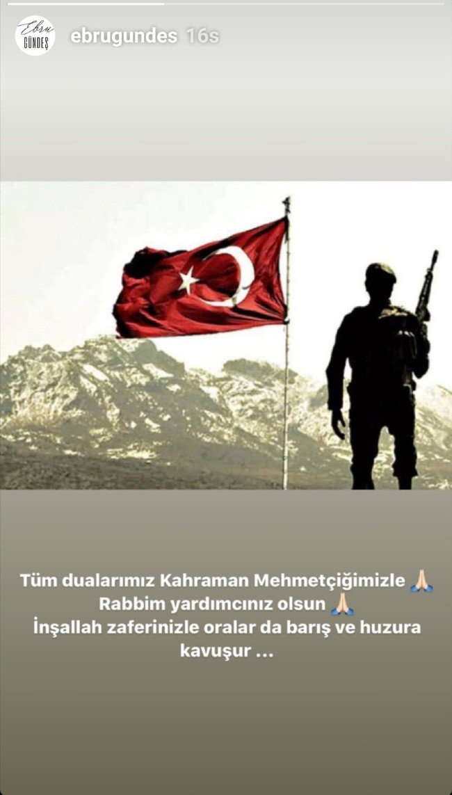 Barış Pınarı Harekatı'na ünlülerden tam destek... 6