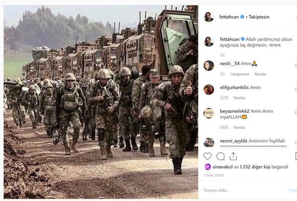 Barış Pınarı Harekatı'na ünlülerden tam destek... 17