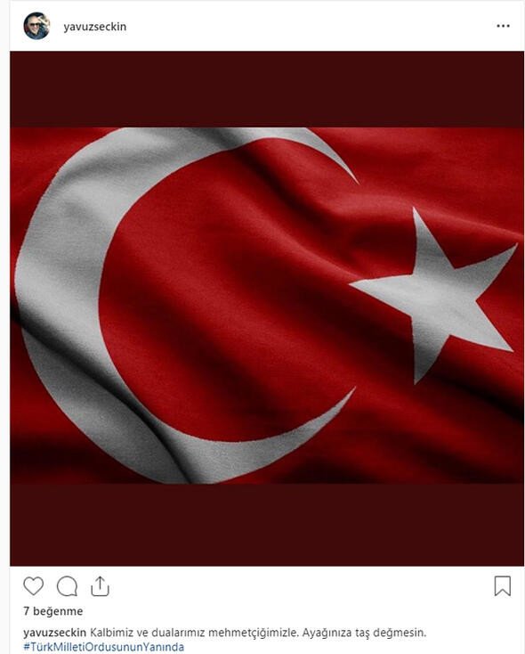 Barış Pınarı Harekatı'na ünlülerden tam destek... 22