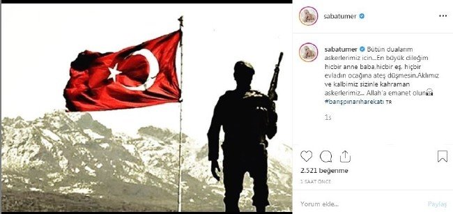 Barış Pınarı Harekatı'na ünlülerden tam destek... 10