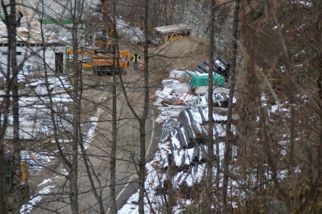 Ayder Yaylası'nda şantiye kuruldu 1